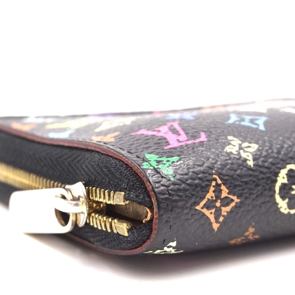 Monogram Square Zip Around Card Holder Case Wallet - Picture 8 of 12